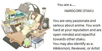 you are a hardcore otaku